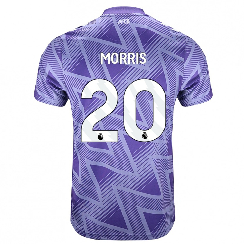Danxen Homem Camisola Caitlin Morris #20 Palevioletred Branco Alternativa 2026/27 Camisa