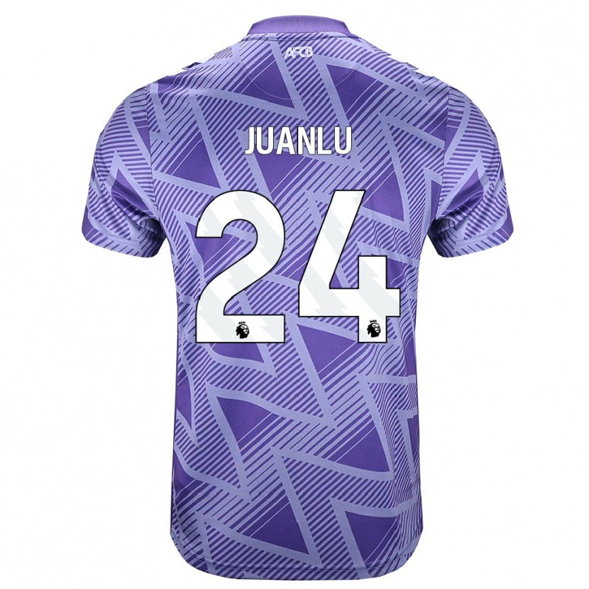 Danxen Homem Camisola Juanlu Sánchez #24 Palevioletred Branco Alternativa 2026/27 Camisa