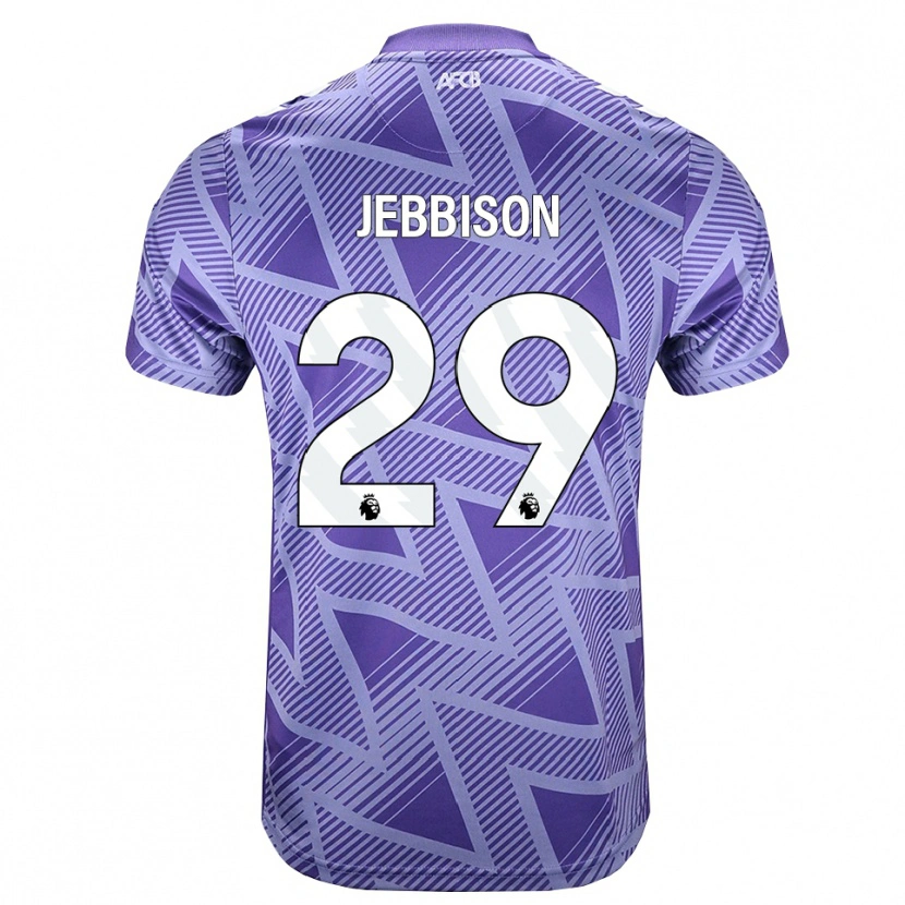 Danxen Homem Camisola Daniel Jebbison #29 Palevioletred Branco Alternativa 2026/27 Camisa