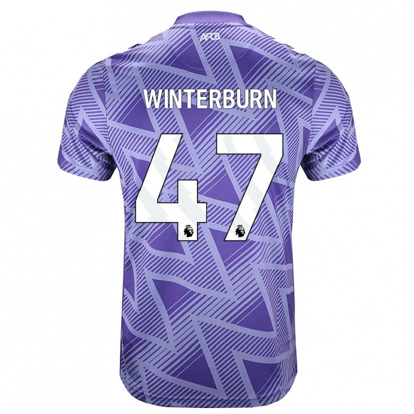 Danxen Homem Camisola Ben Winterburn #47 Palevioletred Branco Alternativa 2026/27 Camisa