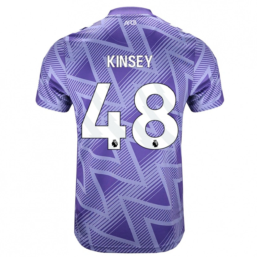 Danxen Homem Camisola Max Kinsey #48 Palevioletred Branco Alternativa 2026/27 Camisa