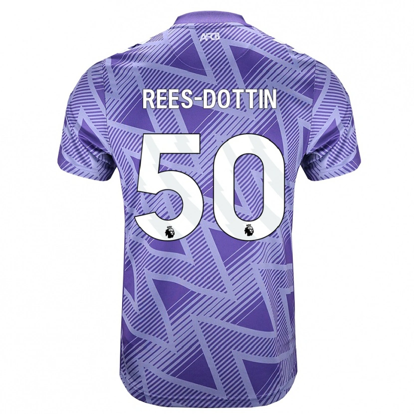 Danxen Homem Camisola Remy Rees-Dottin #50 Palevioletred Branco Alternativa 2026/27 Camisa