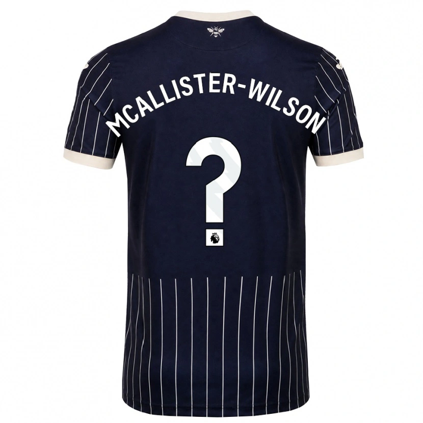 Danxen Homem Camisola Zack Mcallister-Wilson #0 Preto Branco Alternativa 2026/27 Camisa