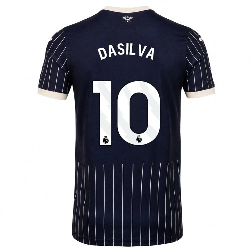 Danxen Homem Camisola Josh Dasilva #10 Preto Branco Alternativa 2026/27 Camisa
