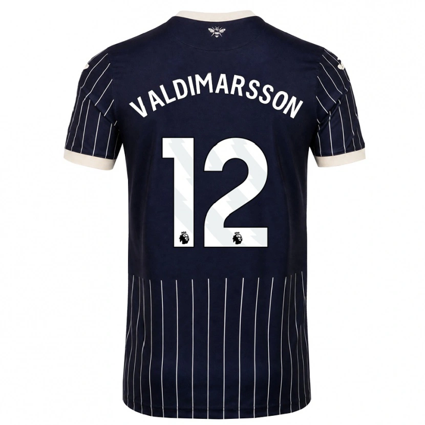 Danxen Homem Camisola Hákon Valdimarsson #12 Preto Branco Alternativa 2026/27 Camisa