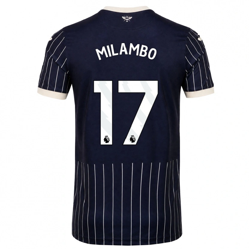 Danxen Homem Camisola Antoni Milambo #17 Preto Branco Alternativa 2026/27 Camisa