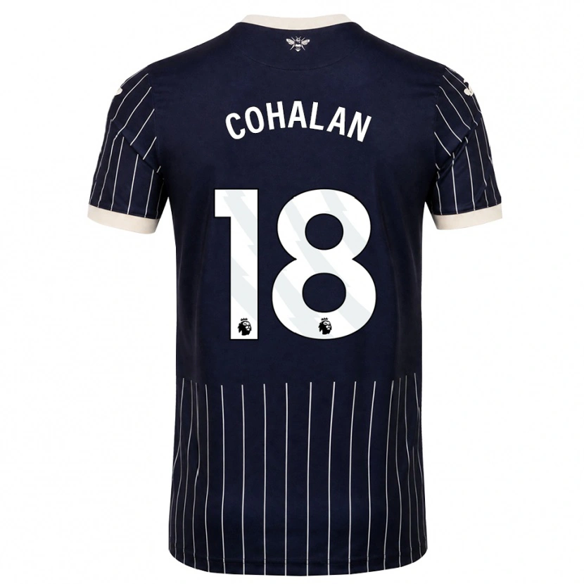 Danxen Homem Camisola Chris Cohalan #18 Preto Branco Alternativa 2026/27 Camisa
