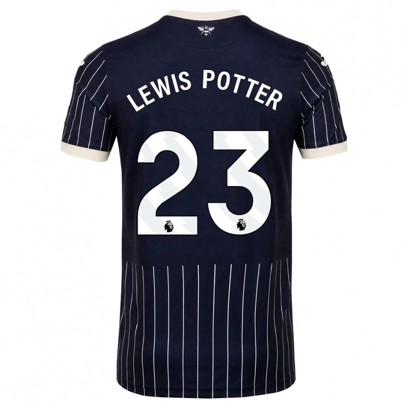 Danxen Homem Camisola Keane Lewis-Potter #23 Preto Branco Alternativa 2026/27 Camisa