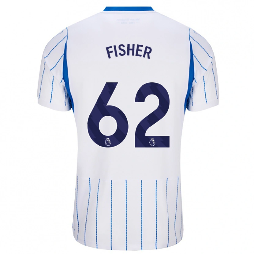 Danxen Homem Camisola Hugo Fisher #62 Dodgerblue Branco Alternativa 2026/27 Camisa
