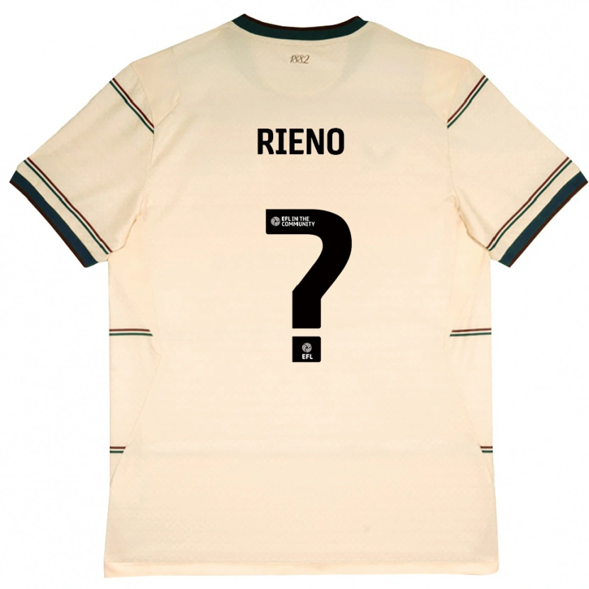 Danxen Homem Camisola Basilio Rieno #0 Beige Borgonha Alternativa 2026/27 Camisa