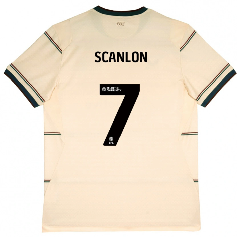 Danxen Homem Camisola Luca Scanlon #7 Beige Borgonha Alternativa 2026/27 Camisa
