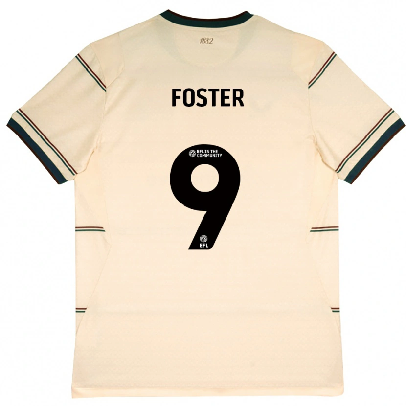 Danxen Homem Camisola Lyle Foster #9 Beige Borgonha Alternativa 2026/27 Camisa
