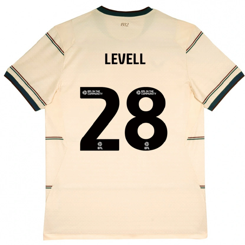 Danxen Homem Camisola Kirstie Levell #28 Beige Borgonha Alternativa 2026/27 Camisa