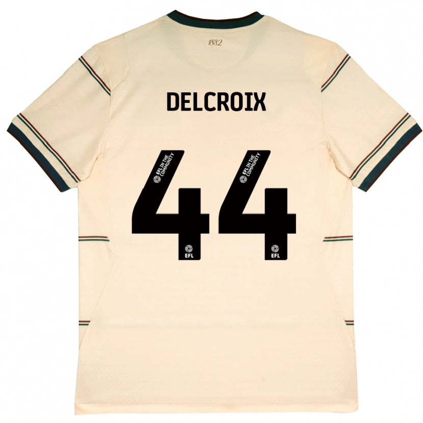 Danxen Homem Camisola Hannes Delcroix #44 Beige Borgonha Alternativa 2026/27 Camisa
