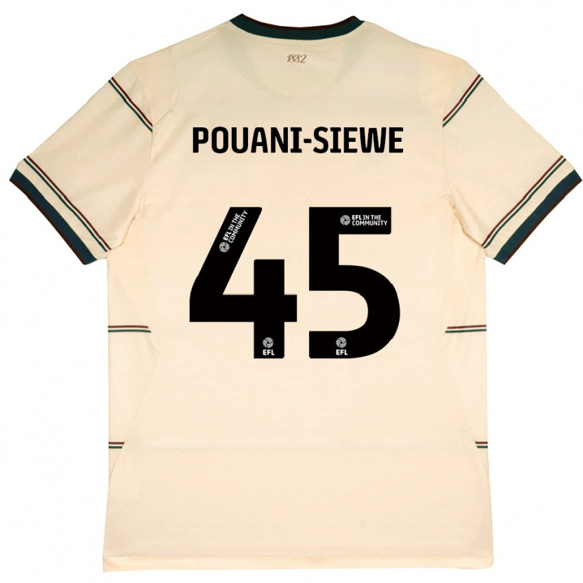 Danxen Homem Camisola Brandon Pouani #45 Beige Borgonha Alternativa 2026/27 Camisa
