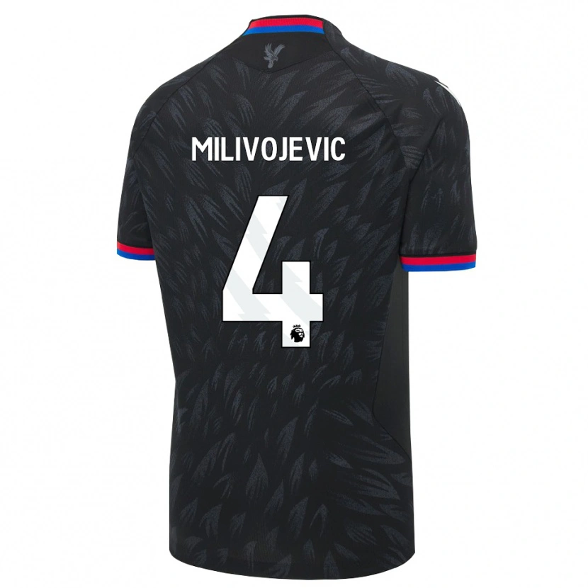 Danxen Homem Camisola Luka Milivojevic #4 Preto Azul Vermelho Alternativa 2026/27 Camisa
