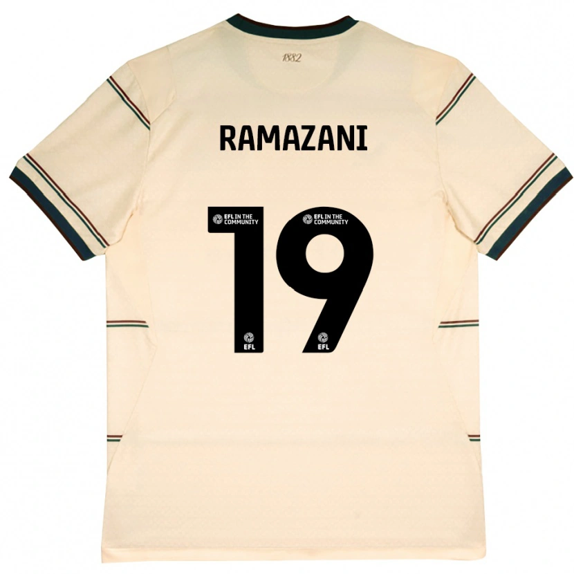 Danxen Homem Camisola Largie Ramazani #19 Beige Borgonha Alternativa 2026/27 Camisa