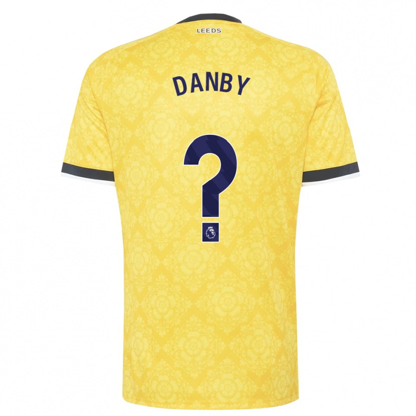 Danxen Homem Camisola Sarah Danby #0 Amarelo Branco Preto Alternativa 2026/27 Camisa