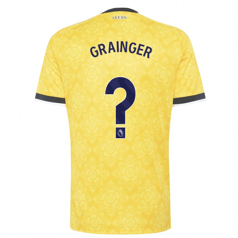 Danxen Homem Camisola Owen Grainger #0 Amarelo Branco Preto Alternativa 2026/27 Camisa