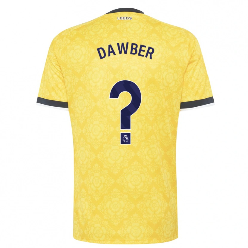Danxen Homem Camisola Oscar Dawber #0 Amarelo Branco Preto Alternativa 2026/27 Camisa