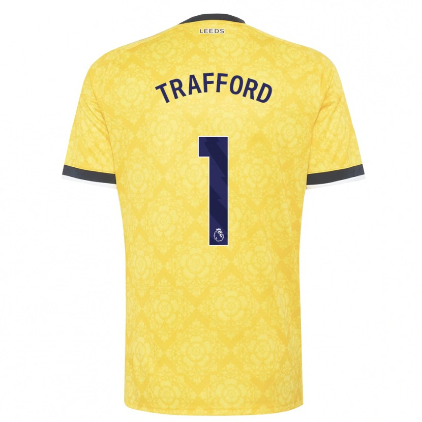Danxen Homem Camisola James Trafford #1 Amarelo Branco Preto Alternativa 2026/27 Camisa