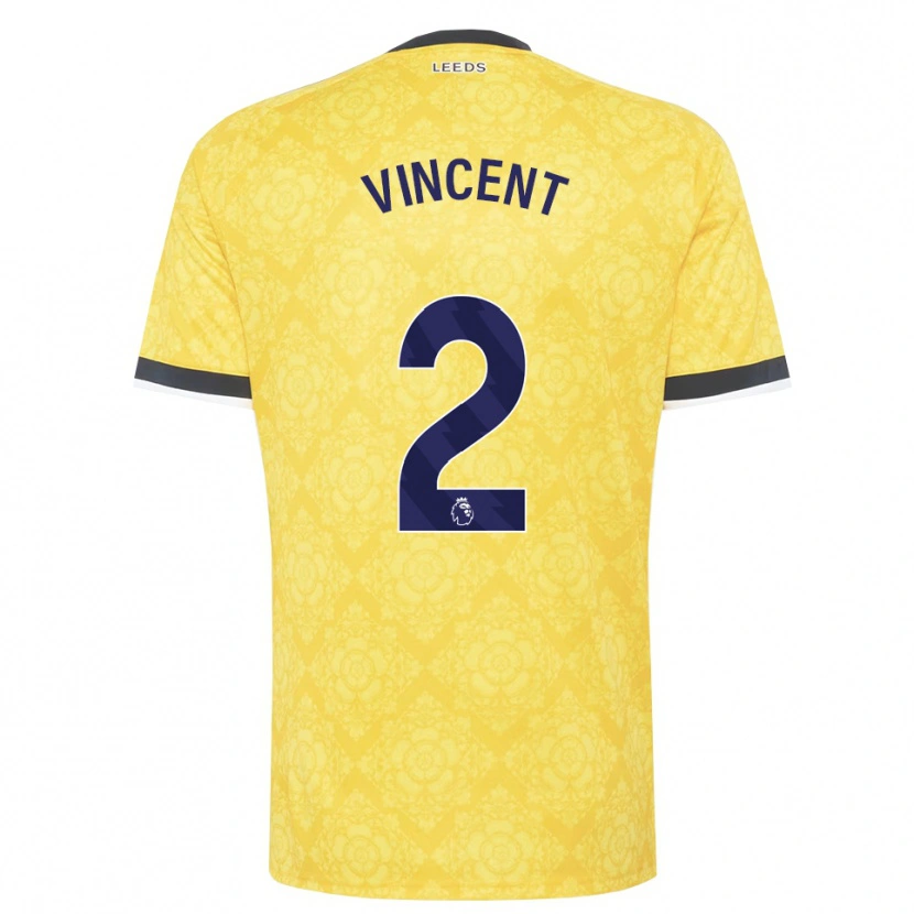 Danxen Homem Camisola Harvey Vincent #2 Amarelo Branco Preto Alternativa 2026/27 Camisa