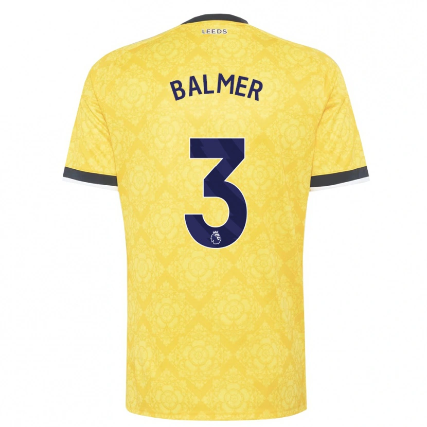 Danxen Homem Camisola Liam Balmer #3 Amarelo Branco Preto Alternativa 2026/27 Camisa