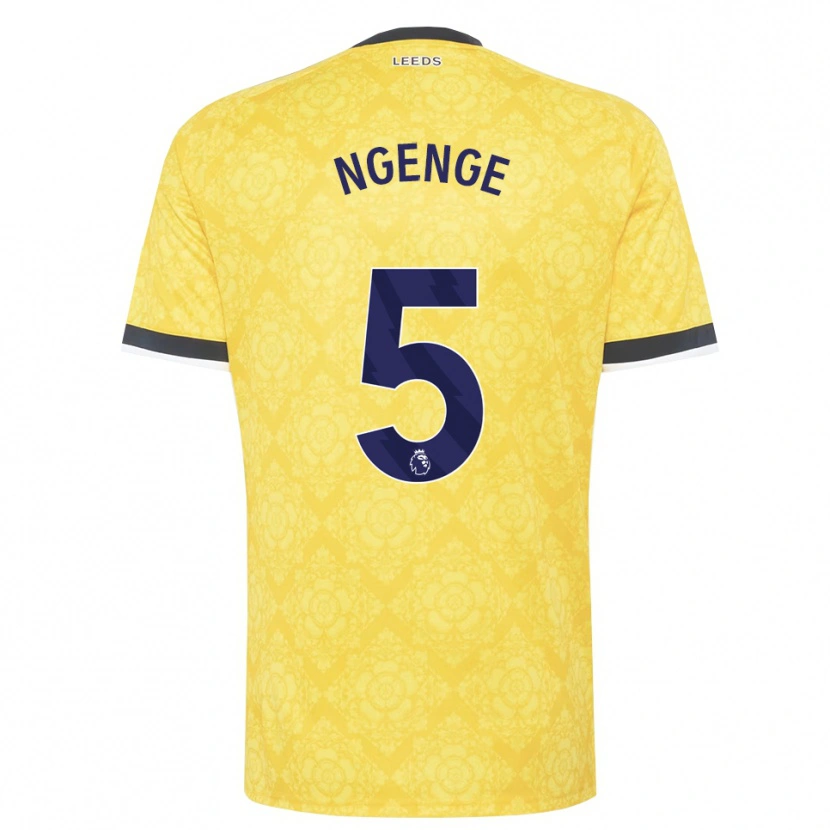Danxen Homem Camisola Leonard Ngenge #5 Amarelo Branco Preto Alternativa 2026/27 Camisa