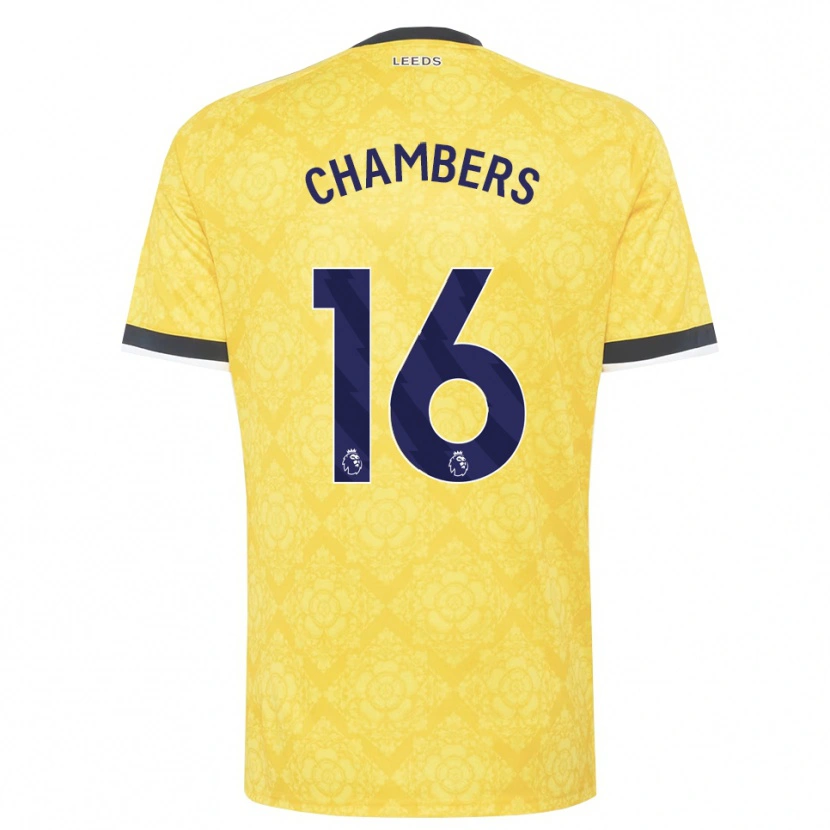 Danxen Homem Camisola Lloyd Chambers #16 Amarelo Branco Preto Alternativa 2026/27 Camisa