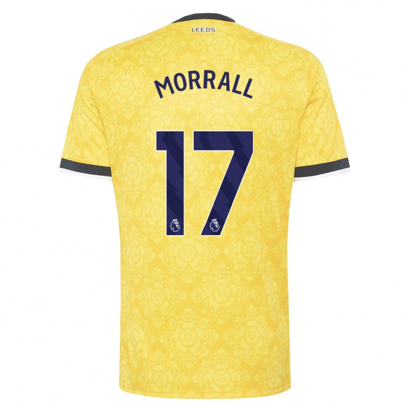 Danxen Homem Camisola Kai Morrall #17 Amarelo Branco Preto Alternativa 2026/27 Camisa
