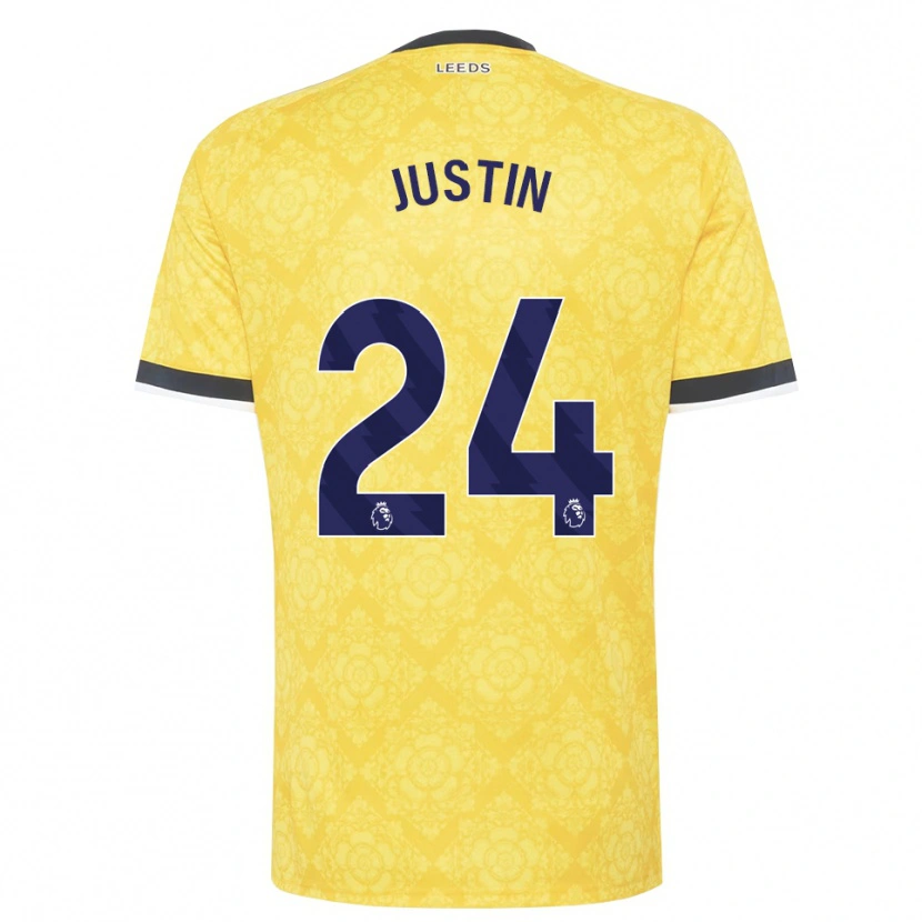Danxen Homem Camisola James Justin #24 Amarelo Branco Preto Alternativa 2026/27 Camisa
