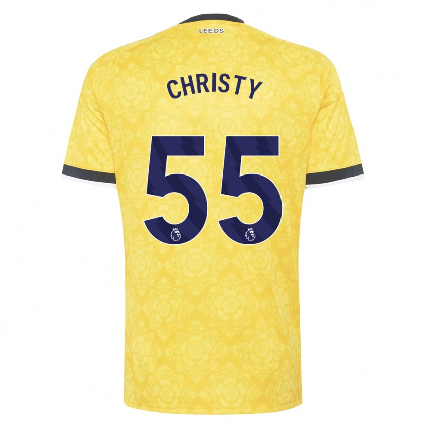 Danxen Homem Camisola Harry Christy #55 Amarelo Branco Preto Alternativa 2026/27 Camisa