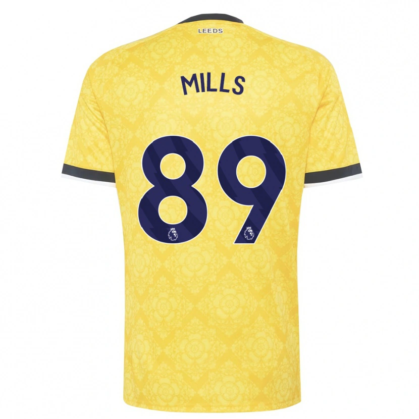 Danxen Homem Camisola Callum Mills #89 Amarelo Branco Preto Alternativa 2026/27 Camisa