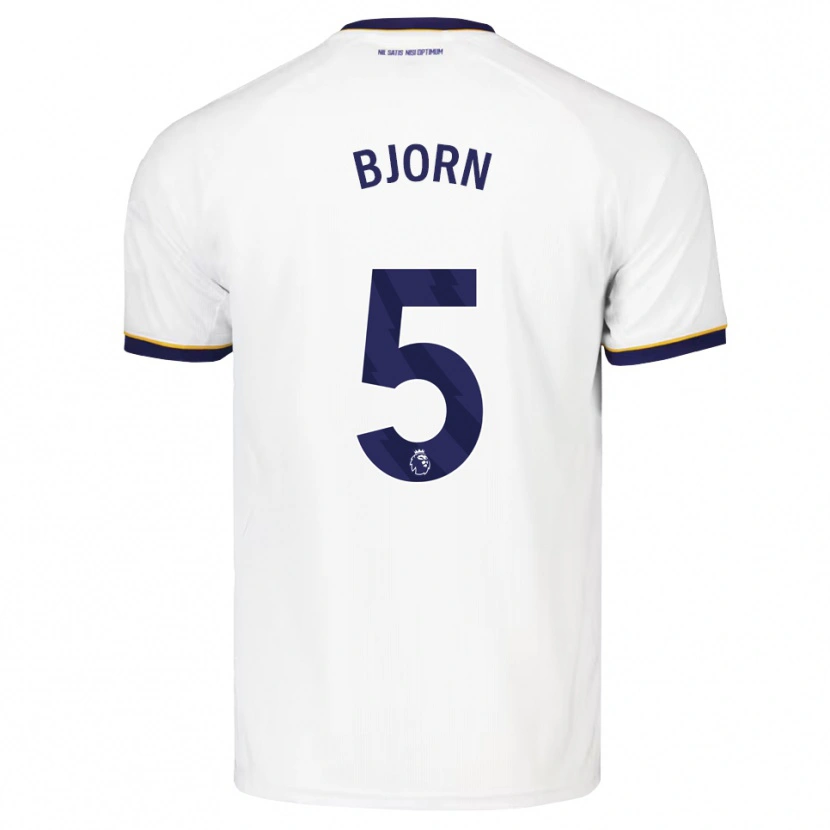 Danxen Homem Camisola Nathalie Bjorn #5 Midnightblue Branco Amarelo Alternativa 2026/27 Camisa