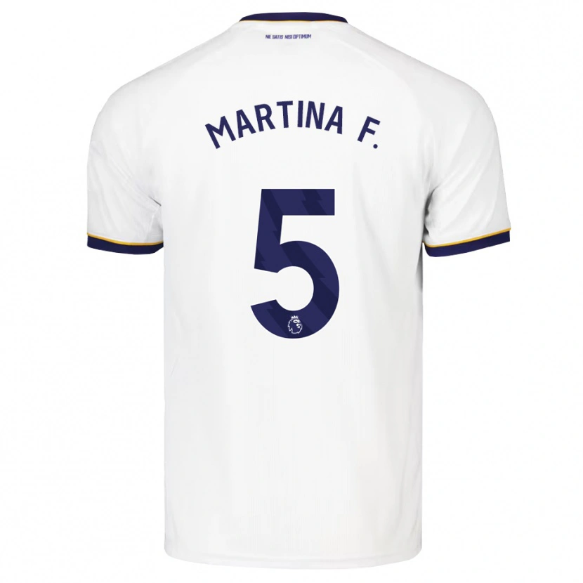 Danxen Homem Camisola Martina Fernández #5 Midnightblue Branco Amarelo Alternativa 2026/27 Camisa