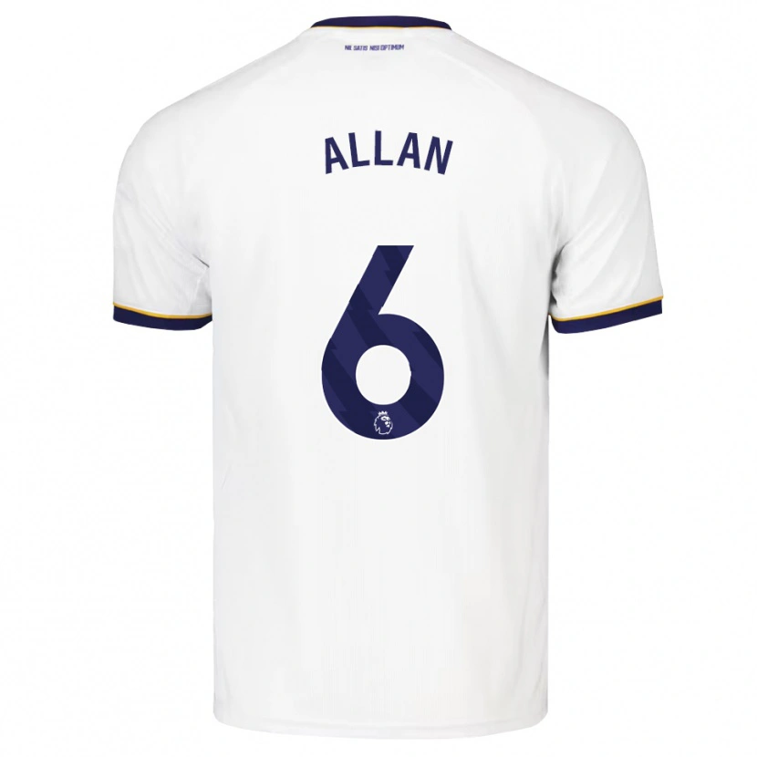 Danxen Homem Camisola Allan #6 Midnightblue Branco Amarelo Alternativa 2026/27 Camisa