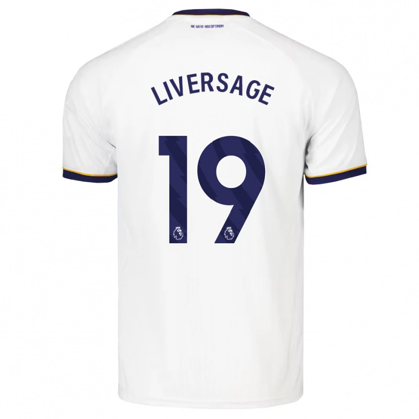 Danxen Homem Camisola Leon Liversage #19 Midnightblue Branco Amarelo Alternativa 2026/27 Camisa