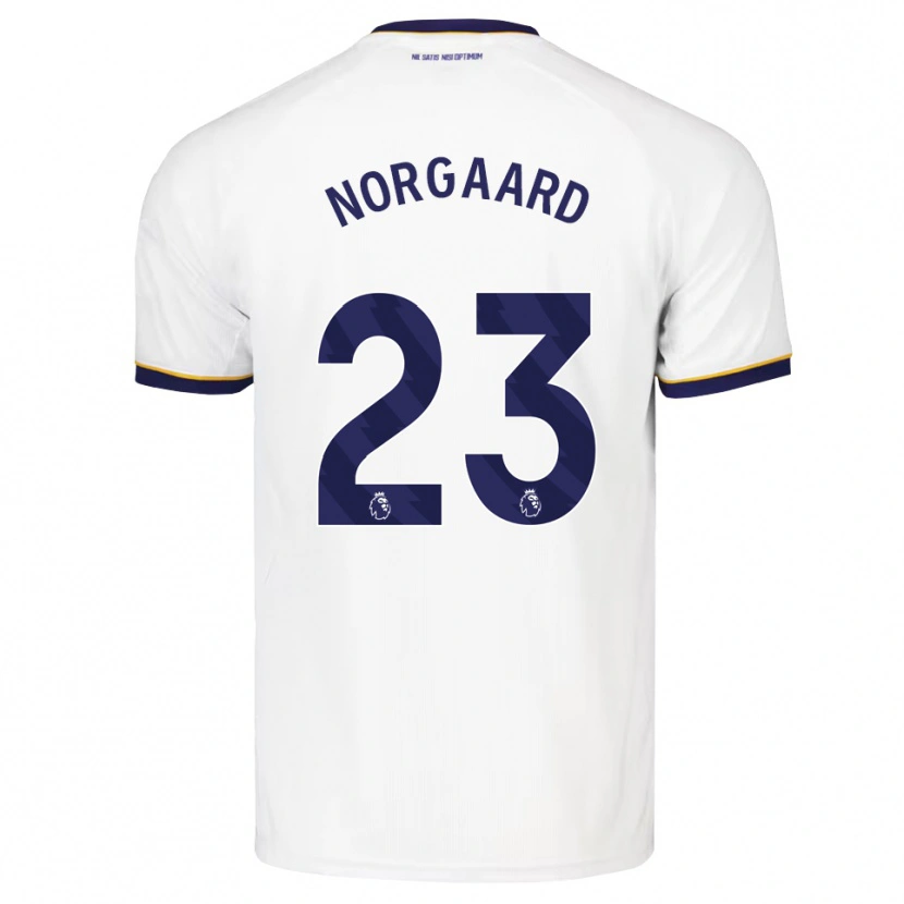 Danxen Homem Camisola Christian Nørgaard #23 Midnightblue Branco Amarelo Alternativa 2026/27 Camisa