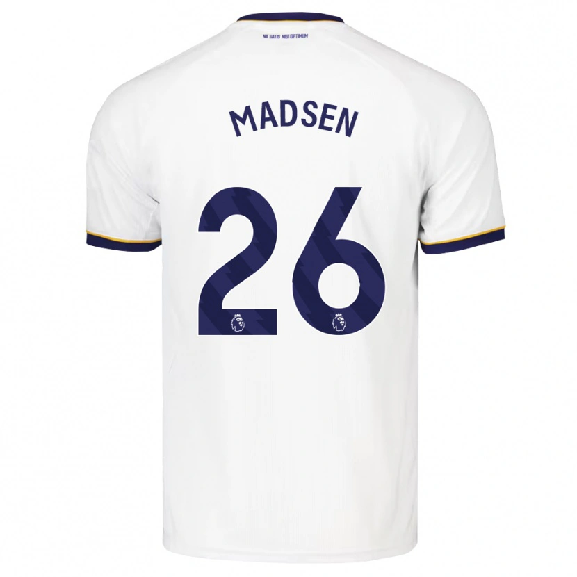 Danxen Homem Camisola Rikke Madsen #26 Midnightblue Branco Amarelo Alternativa 2026/27 Camisa
