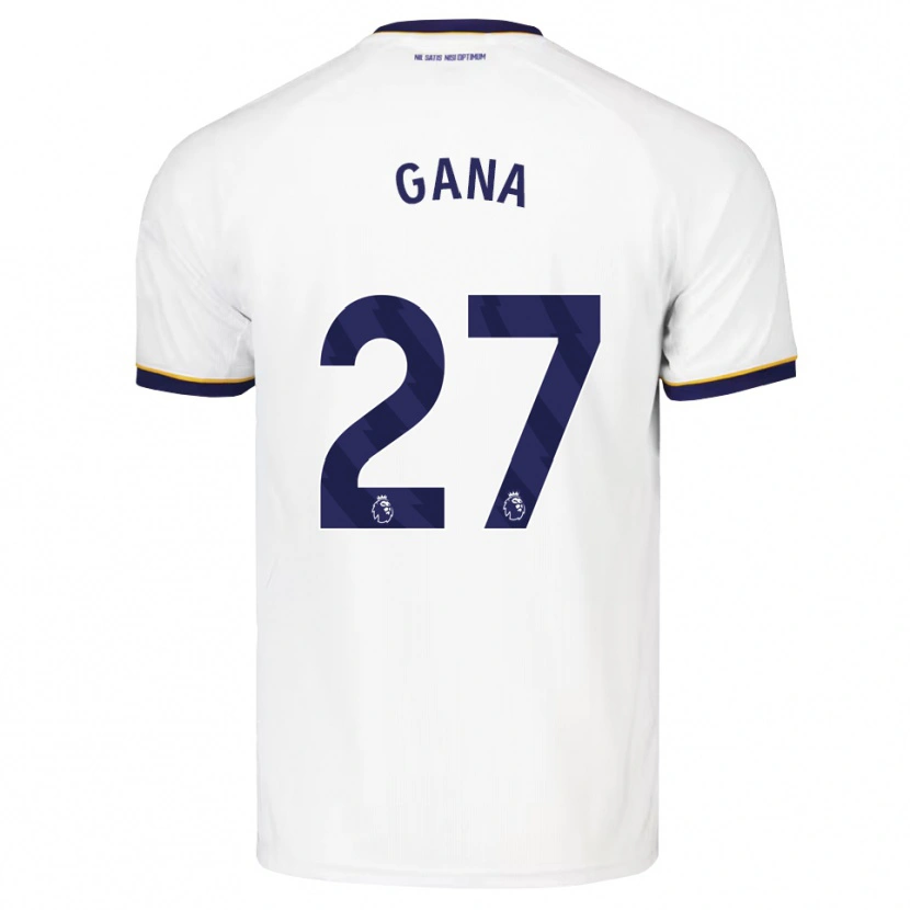 Danxen Homem Camisola Idrissa Gueye #27 Midnightblue Branco Amarelo Alternativa 2026/27 Camisa