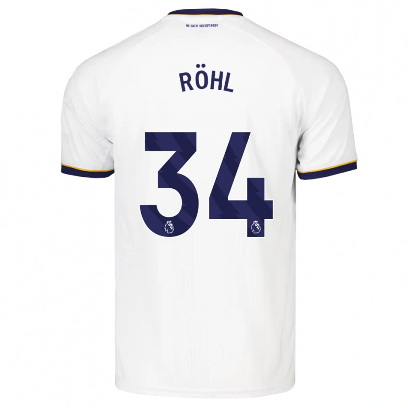 Danxen Homem Camisola Merlin Röhl #34 Midnightblue Branco Amarelo Alternativa 2026/27 Camisa