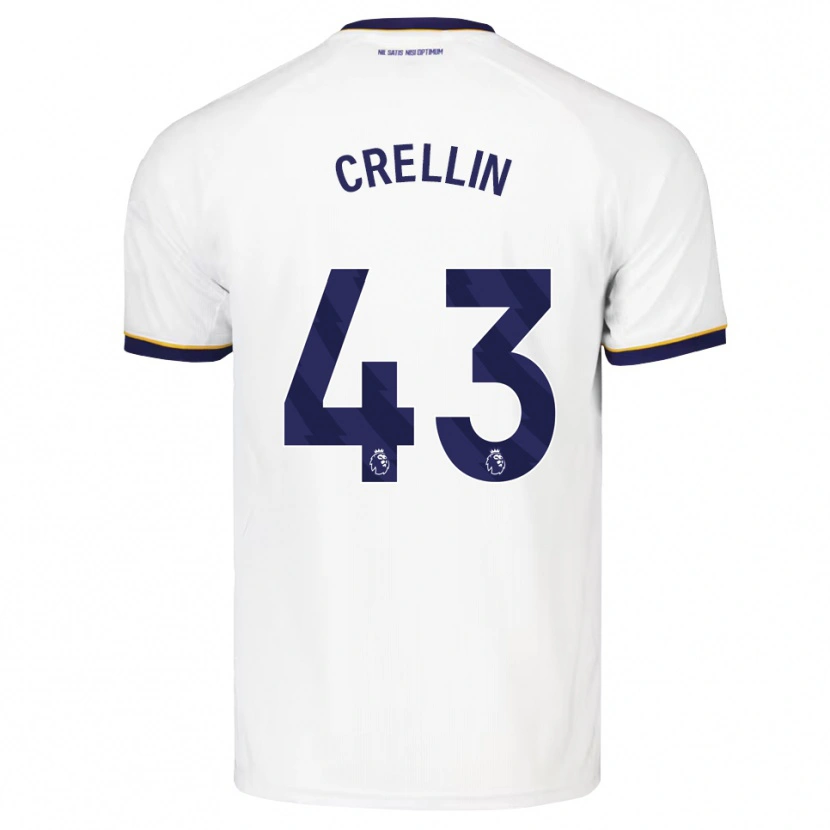 Danxen Homem Camisola Billy Crellin #43 Midnightblue Branco Amarelo Alternativa 2026/27 Camisa