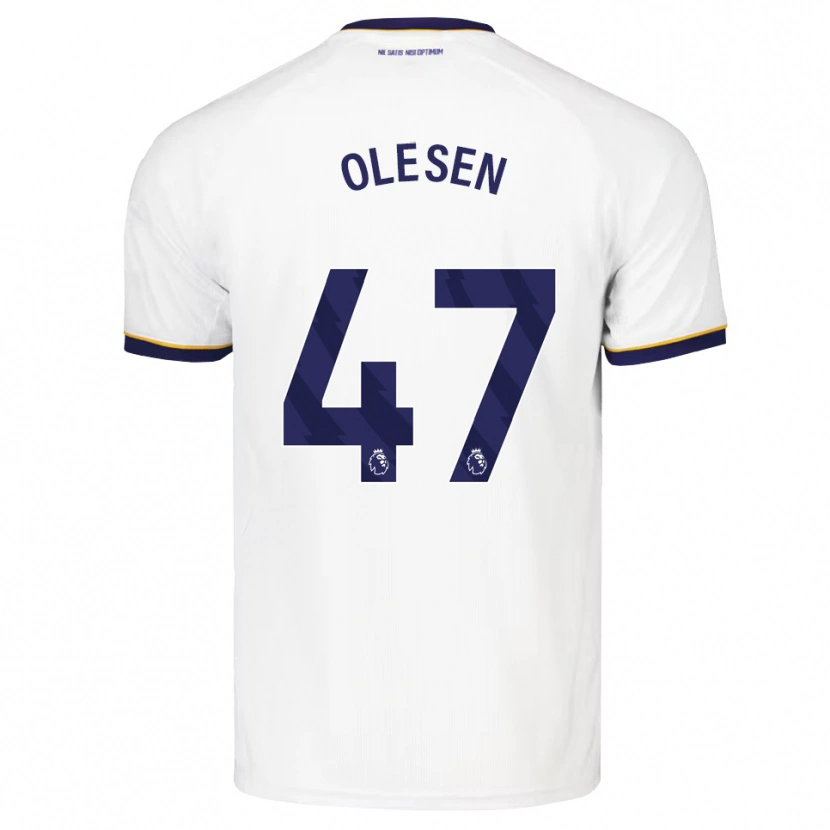 Danxen Homem Camisola Karoline Olesen #47 Midnightblue Branco Amarelo Alternativa 2026/27 Camisa