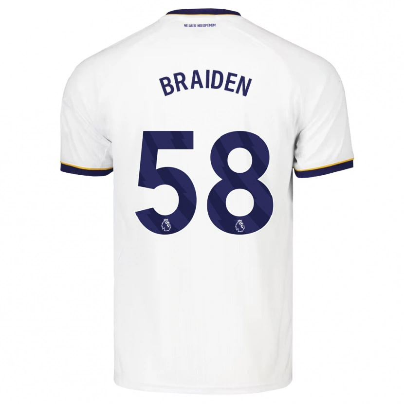 Danxen Homem Camisola Braiden Graham #58 Midnightblue Branco Amarelo Alternativa 2026/27 Camisa