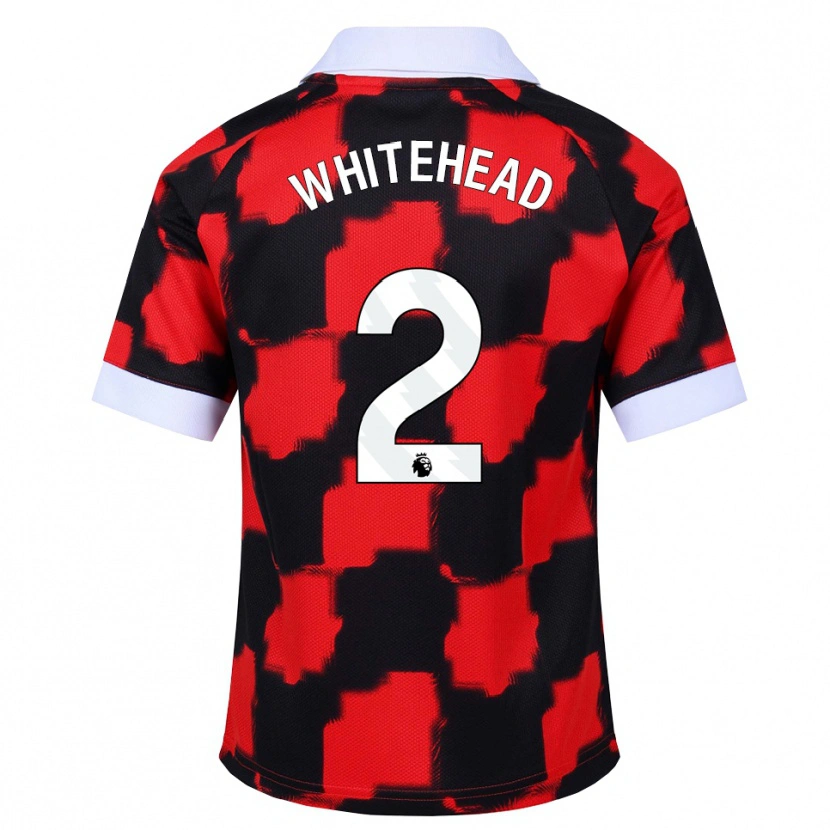 Danxen Homem Camisola Daniel Whitehead #2 Vermelho Branco Preto Alternativa 2026/27 Camisa