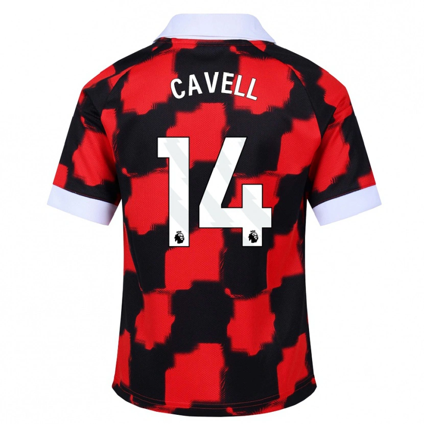 Danxen Homem Camisola Tarrell Cavell #14 Vermelho Branco Preto Alternativa 2026/27 Camisa