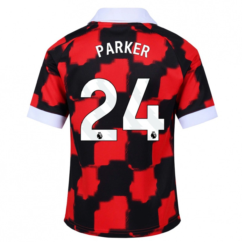 Danxen Homem Camisola Beau Parker #24 Vermelho Branco Preto Alternativa 2026/27 Camisa