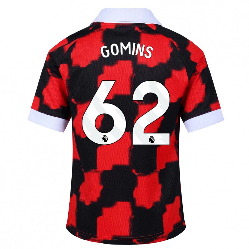 Danxen Homem Camisola Markuss Gomins #62 Vermelho Branco Preto Alternativa 2026/27 Camisa