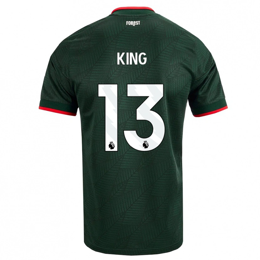 Danxen Homem Camisola Leo King #13 Verde Escuro Vermelho Alternativa 2026/27 Camisa