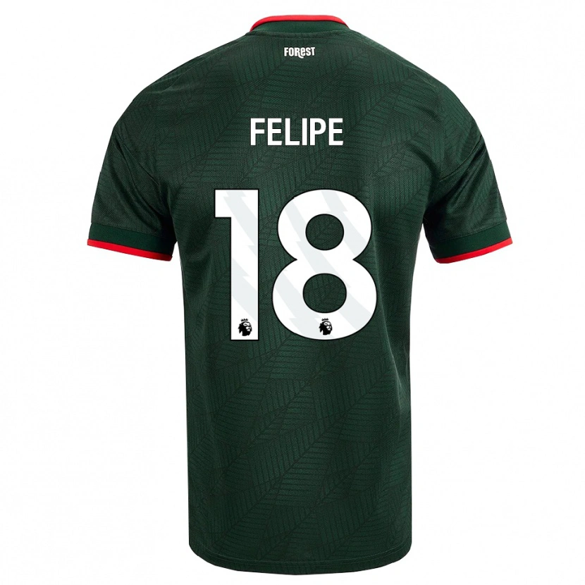 Danxen Homem Camisola Felipe #18 Verde Escuro Vermelho Alternativa 2026/27 Camisa